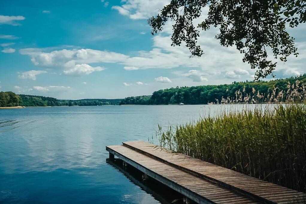 Holzhaus Direkt Am See Priepert Eksteriør billede